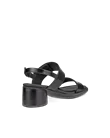 Damskie skórzane sandały na obcasie ECCO® Sculpted Sandal LX 35 - Czarny - B
