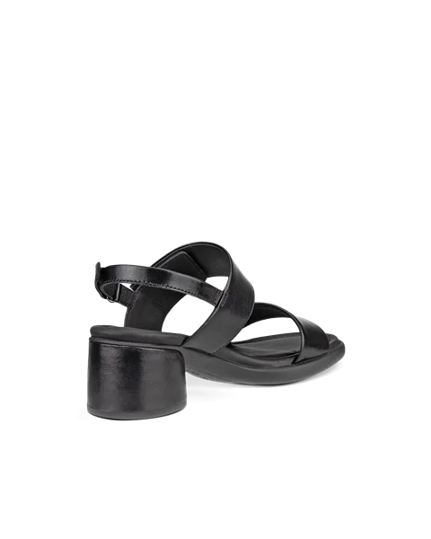 Dámske kožené sandále na podpätku  ECCO® Sculpted Sandal LX 35 - Čierna - B