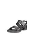Women's ECCO® Sculpted Sandal LX 35 Leather Heeled Sandal - Black - M