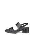 Dámské kožené sandály na podpatku ECCO® Sculpted Sandal LX 35 - Černá - O
