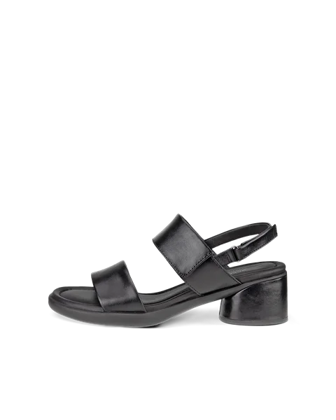 Ženski usnjeni sandali s peto ECCO® Sculpted Sandal LX 35 - črna - O
