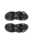 Women's ECCO® Sculpted Sandal LX 35 Leather Heeled Sandal - Black - Top_Left_Pair