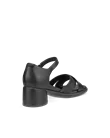 Ženski usnjeni sandali s peto ECCO® Sculpted Sandal LX 35 - črna - B