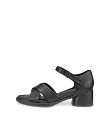 ECCO® Sculpted Sandal LX 35 női magassarkú bőrszandál - FEKETE  - O