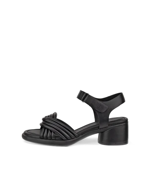 Women's ECCO® Sculpted Sandal LX 35 Leather Heeled Sandal - Black - O