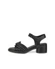 Women's ECCO® Sculpted Sandal LX 35 Leather Heeled Sandal - Black - O