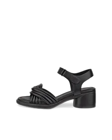 Women's ECCO® Sculpted Sandal LX 35 Leather Heeled Sandal - Black - O