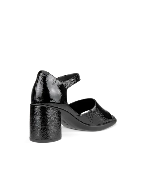 ECCO® Sculpted Sandal LX 55 ženske kožne sandale na petu - Crno - B
