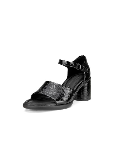 Women's ECCO® Sculpted Sandal LX 55 Leather Heeled Sandal - Black - M