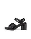 Ženski usnjeni sandali s peto ECCO® Sculpted Sandal LX 55 - črna - O