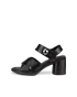 Sandálias salto couro mulher ECCO® Sculpted Sandal LX 55 - Preto - O
