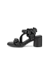 Dámské kožené sandály na podpatku ECCO® Sculpted Sandal LX 55 - Černá - O