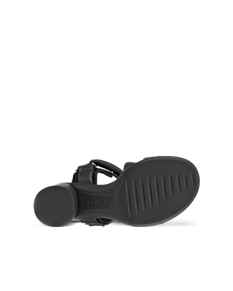 Dámské kožené sandály na podpatku ECCO® Sculpted Sandal LX 55 - Černá - S