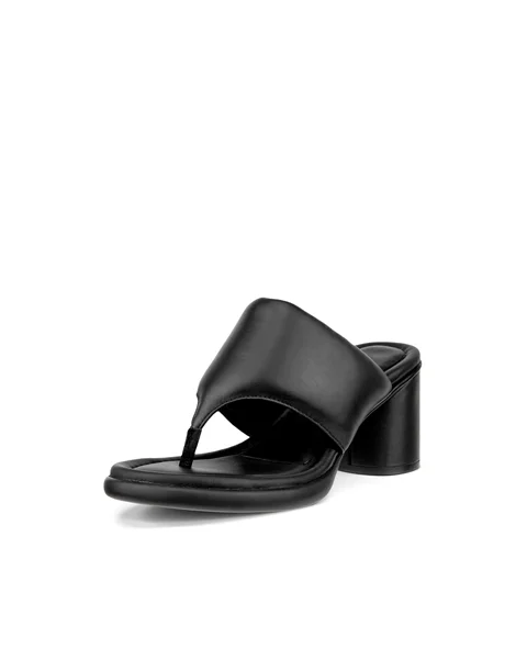 ECCO® Sculpted Sandal LX 55 női magassarkú bőrszandál - FEKETE  - M