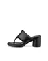 ECCO® Sculpted Sandal LX 55 női magassarkú bőrszandál - FEKETE  - O