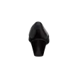 Damskie skórzane czółenka na słupku ECCO® Sculptured 45 - Czarny - Heel