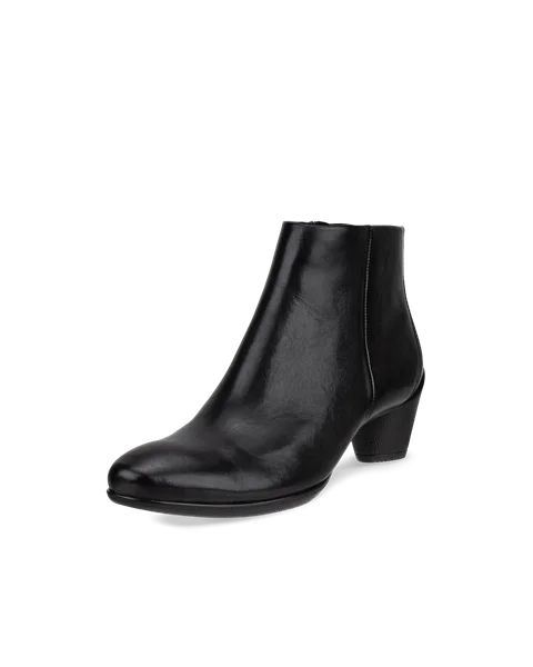 Women's ECCO® Sculptured 45 Leather Ankle Boot - Black - M