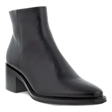 ECCO® Shape 35 Sartorelle ankelstøvle i læder til damer - Sort - Main