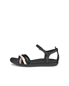 Women's ECCO® Simpil Nubuck Flat Sandal - Black - O