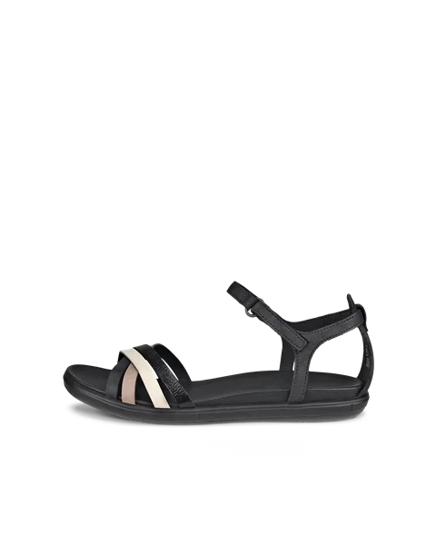 Women's ECCO® Simpil Nubuck Flat Sandal - Black - O