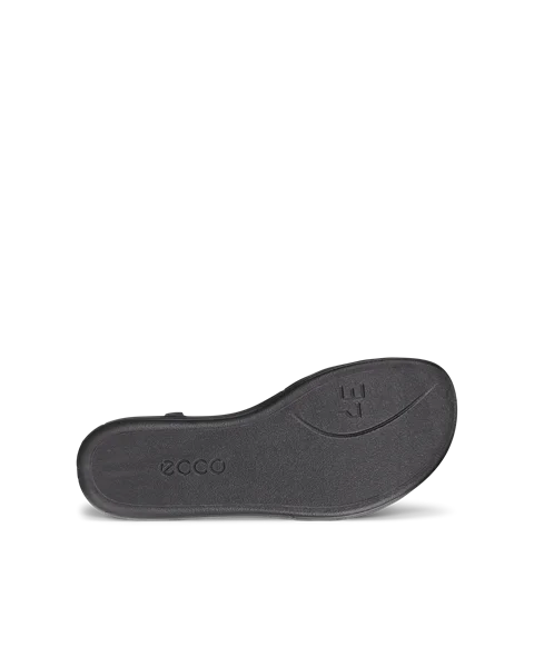 ECCO® Simpil Dames nubuck platte sandaal - Zwart - S