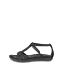 ECCO® Simpil ādas bezpapēžu sandales sievietēm - Melns - O