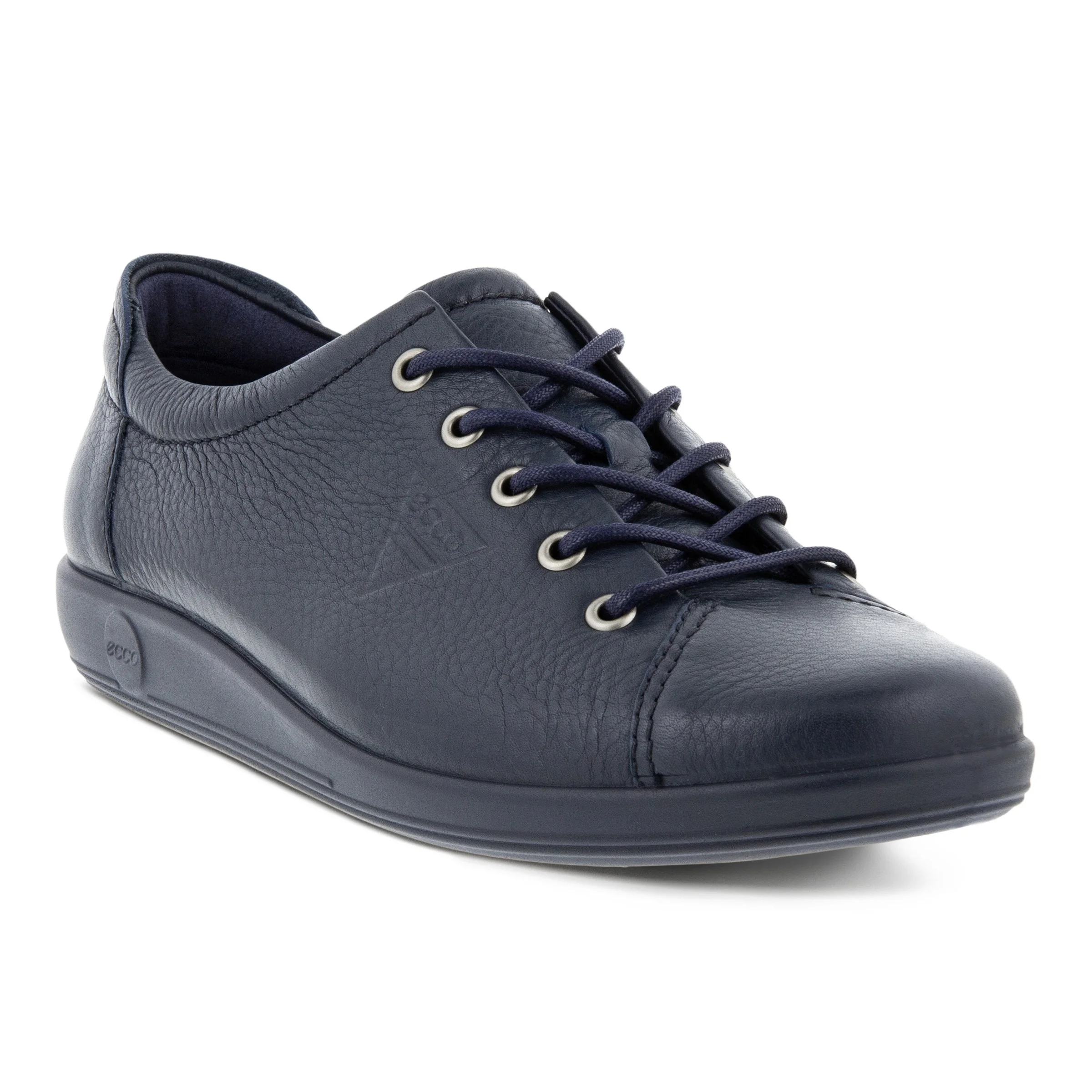 ECCO® Soft 2.0 sneakers læder til damer | Marineblå