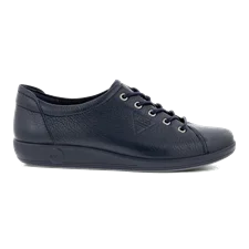 Damskie skórzane sneakersy ECCO® Soft 2.0 - Granatowy - Outside