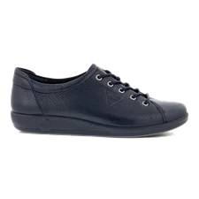 Women's ECCO® Soft 2.0 Leather Walking Shoe - Navy - Outside