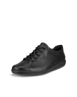 Damskie skórzane sneakersy ECCO® Soft 2.0 - Czarny - M