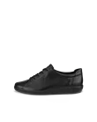 Damskie skórzane sneakersy ECCO® Soft 2.0 - Czarny - O