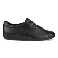 Women's ECCO® Soft 2.0 Leather Walking Shoe - Black - Outside