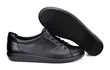 Damskie skórzane sneakersy ECCO® Soft 2.0 - Czarny - Nfh