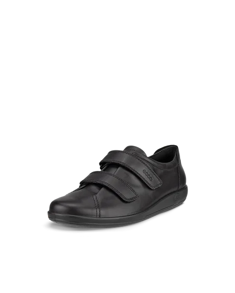 Women's ECCO® Soft 2.0 Leather Walking Shoe - Black - M