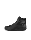ECCO® Soft 2.0 højskaftede sneaker i læder til damer - Sort - O