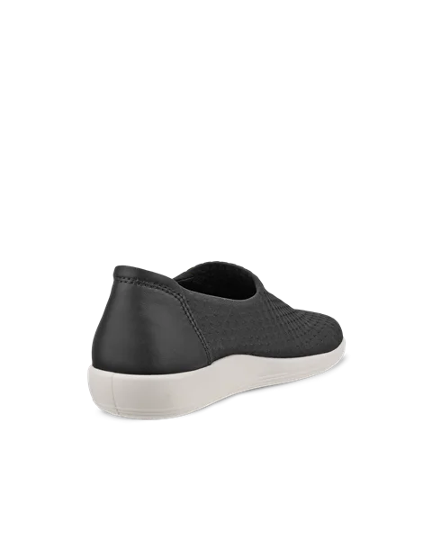 ECCO® Soft 2.0 ženske cipele od tekstila bez vezica - Crno - B