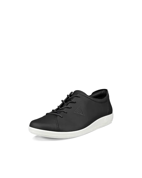 Dámské kožené tenisky ECCO® Soft 2.0 - Černá - M