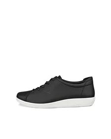 ECCO® Soft 2.0 Damen Ledersneaker - Schwarz - O