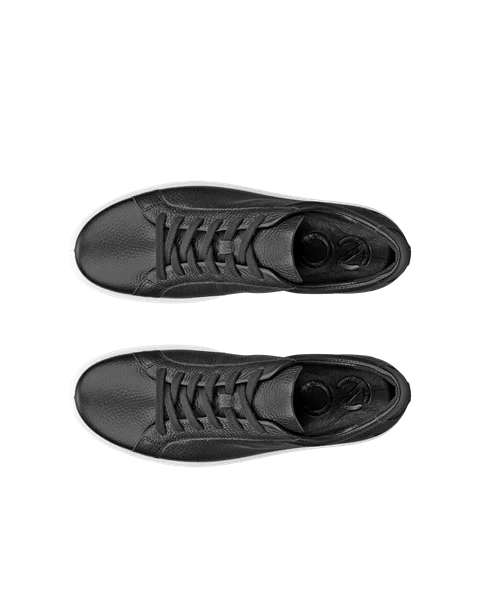 Women's ECCO® Soft 60 Leather Trainer - Black - Top_Left_Pair