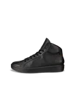 Women's ECCO® Soft 60 Leather High-Top Trainer - Black - O