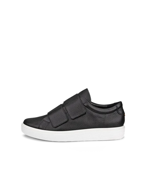 ECCO® Soft 60 Damen Ledersneaker - Schwarz - O