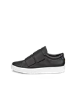 ECCO® Soft 60 Damen Ledersneaker - Schwarz - O