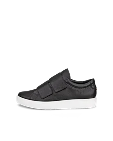 ECCO® Soft 60 Damen Ledersneaker - Schwarz - O