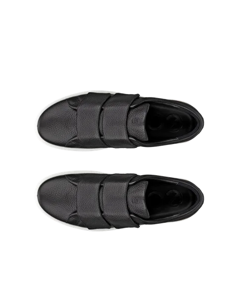 ECCO® Soft 60 Damen Ledersneaker - Schwarz - Top_Left_Pair