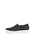 ECCO® Soft 60 Dames nubuck sneaker - Zwart - O