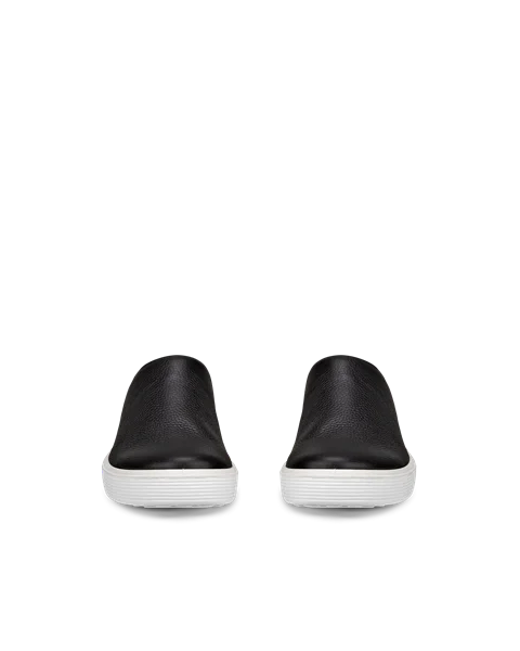 ECCO® Soft 60 Dames leren sneaker - Zwart - Front_Pair