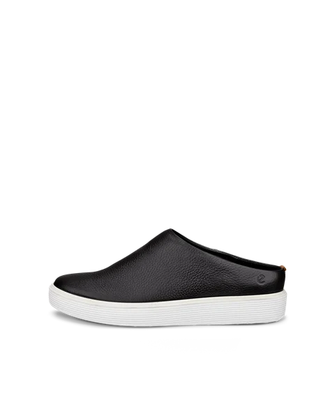 ECCO® Soft 60 Dames leren sneaker - Zwart - O