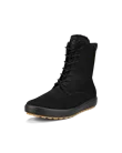 Damskie nubukowe buty za kostkę ECCO® Soft 7 Tred - Czarny - M