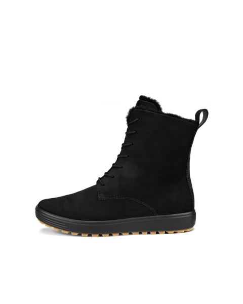Women's ECCO® Soft 7 Tred Nubuck Mid-Cut Boot - Black - O