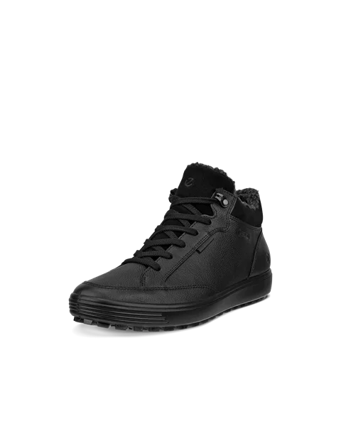 ECCO® Soft 7 Tred Dames halfhoge laars van nubuck met Gore-Tex - Zwart - M